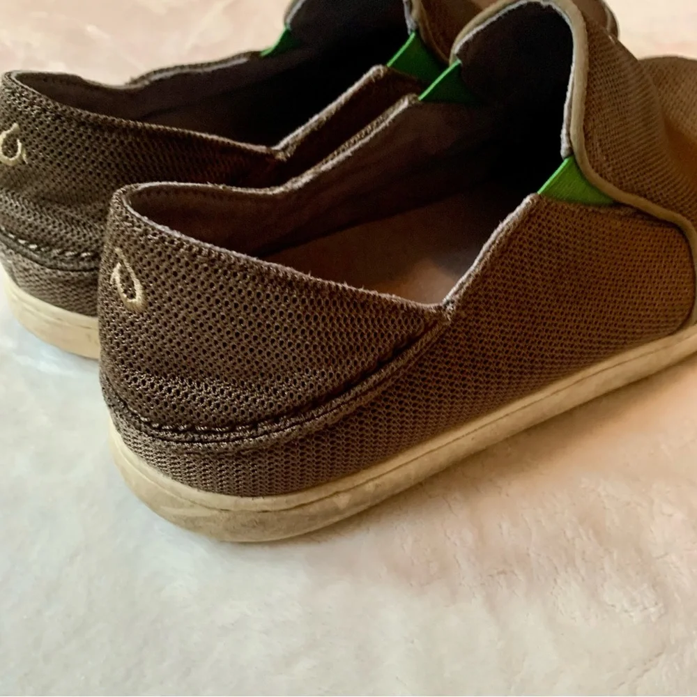 Olukai Men's Brown Slip-On Shoes Size 12 - Picture 4 of 11